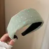 Faixa de Cabelo Larga com Bolinhas Estilo Coreano para Mulheres, Faz Você Parecer Mais Alta, Turbante para Coroa, Faixa de Cabelo com Presilha, Laço de Cabelo Fashion Personalizado, Presilhas de Cabelo, Acessórios de Cabelo