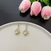 Pendientes con Gancho de Perla Geométrico Rombo Ultra Brillantes Tachonados con Diamantes de Estilo Coreano Pendientes de Artesanía Pesada, Modernos y Lujosos