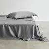 Juego de Cuatro Piezas de Lyocell Tencel 60S Verano Color Sólido Seda de Hielo Agradable al Tacto Sábana para Dormir Funda de Edredón Sábana Ajustable Pieza Única