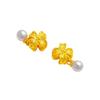 Accesorios de oro vietnamitas de larga data para manualidades, flor de perla, flor de cerezo, flor de durazno, flor de cuatro lados, colgante de lazo, pulsera