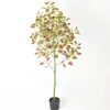 Decoraciones de Plantas Verdes Artificiales para Balcón, Decoraciones Grandes de Plantas Artificiales en Maceta, Decoración de Plantas, Bonsái de Planta Verde