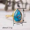 Anillo Estilo Clásico Cao Shi Tiktok Europeo y Americano para Mujer, Anillo Vintage con Pegatina de Gota de Agua, Venta al por Mayor por Fabricante Anillo Individual
