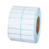 Papel Térmico a Prueba de Agua, Aceite y Fricción Autoadhesivo 25*10 Fila Única 15 Filas Dobles Etiqueta de Código de Barras Papel Adhesivo para Impresión 2.5*1 1.5cm