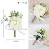 Mori corsage estilo coreano Amazon boda corsage de rosa de franela blanca flor de prenda para ceremonia de graduación suministro