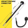 Fiação do Conector Fêmea de 7 Pinos para Trailer de Caminhonete Estilo Americano Conector de Plugue de Trailer de 7 Fios