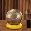 Cuenco Tibetano Tallado Nepalí, Cuenco de Sonido Curativo Buda Hecho a Mano, Cuenco Amitabha para Meditación, Incluye Alfombrilla + Palo de Cuero + Palo Golpeteador