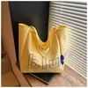 Nova Bolsa de Compras Coreana Ins de Design de Nicho de Alto Nível Estilo Preguiçoso Bolsa Transversal Feminina Leve de Grande Capacidade
