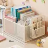 Estantería para libros, organizador móvil para mochilas de estudiantes, herramienta de almacenamiento de libros debajo del escritorio, carrito pequeño de pie, artículo útil para uso en el aula