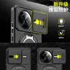 Adequado para capa de celular Redmi K80, capa de celular Xiaomi 14T com suporte de janela deslizante, capa de celular Redmi Note 15 Pro