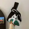 Bolsa de Presente Espessa de Alta Qualidade para Bebê, Bolsa de Tricô Prática, Bolsa de Presente Tecida, Bolsa de Mão, Bolsa Tote, Bolsa Feminina