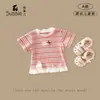 Tao Guoer 2026 Nuevo Estilo de Verano Trajes para Niños y Niñas Camisetas Cortas y Leggings para Bebés y Niños Pequeños Conjunto de Dos Piezas de Verano