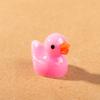 Pato Amarillo Pequeño Que Brilla en la Oscuridad Figura Luminosa Adorno Pequeño Accesorio Artículo Pequeño Escritorio de Oficina Animal Pequeño Pato