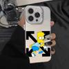 Funda Protectora Simpson 17Air 17Pro Adecuada para Apple 17 17Promax 16Pro 16Promax 16