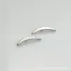 Clavo de Hueso del Oído de Titanio F136 Luna Creciente Pequeña Hoja de Sauce Venta Caliente Transfronteriza Joyería de Piercing Corporal Aleación de Titanio G23 Clavo de Oreja