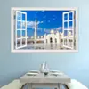 Mezquita comercio exterior más vendido efecto creativo 3D pegatinas de ventana falsa decoración pared sala de estar dormitorio