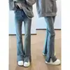 Jeans de pierna ancha de talle alto, adelgazantes, de corte ligeramente acampanado, no ajustados, para mujer, talla grande, para primavera y otoño
