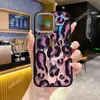 Funda de Teléfono con Estampado de Leopardo Color Café de Comercio Exterior Adecuada para iPhone 17, Sensación de Alta Gama, Funda de Teléfono Engrosada Anti-Caídas para Apple 16/15
