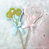Joyería para Pastel Inserto Decorativo Lazo TEQUIERO Inserto de Globo Fiesta del Día de San Valentín Tienda de Repostería Plug-in