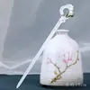 Ácido acético lirio del valle pasador bola de pelo cabeza diaria cheongsam accesorios tocado estilo Mori belleza de hadas accesorios para el cabello temperamento fresco