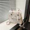 2026 Verão Novo Simples e Estiloso Versátil Tendência Fashionável Portátil de Ombro Único Casual Pequena Mochila Bolsa Transversal