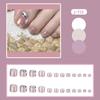 J81-120 uñas de los pies color sólido diamante de imitación para chicas calientes elegantes nacarado usando láminas de uñas láminas de uñas postizas terminadas al por mayor