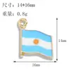 Mundo do Comércio Exterior Pequena Bandeira Liga de Zinco Esmalte Chaveiro Bolsa Pingente Acessórios Transfronteiriço Feito à Mão DIY Ornamento Decorativo para Pendurar