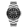 Relógio Masculino Marca Suíça À Prova D'água Luminoso Pulseira de Aço Relógio de Quartzo Business Casual Relógio Masculino Comércio Exterior Mais Vendido Fábrica