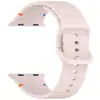 Para Apple iwatch1-10 Generación Correa de Silicona con Hebilla de Color Línea Ondulada Pulsera de Repuesto Ultra