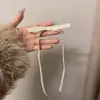 Fita de Cabelo Laço Presilha de Cabelo Fita Azul Presilha Doce para Menina Presilha Dupla para Rabo de Cavalo Bico de Pato Acessório de Cabeça