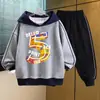 Conjunto Personalizado de Ropa Infantil para Niños Otoño 2026 Nuevo Conjunto Deportivo de Sudadera para Niños de Dos Piezas para Primavera y Otoño