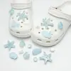 Serie de dijes para zapatos de delfín, estrella de mar, concha, accesorios de dibujos animados personalizados para zuecos CR, hebillas de zapatos y accesorios para zapatos de ballet