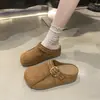 Zuecos tipo Birkenstock de suela gruesa, que aumentan la altura, de doble uso, con diseño de punta cerrada para mujer, aptos para uso en exteriores, Nuevos Zuecos Retro tipo Birkenstock Otoño 2025