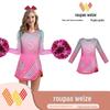Nova Roupa de Apresentação de Cheerleading Transfronteiriça Europeia e Americana Roupa de Apresentação de Cheerleading para Reunião Esportiva Estudantil Vestido Competição Competitiva