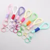 Lanyard para Teléfono de Malla Personalizado Creativo Color Sólido Bloqueo de Color Llavero de Muñeca Llavero de Mochila Lanyard Colgante