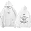 32025 Nuevo Domin Alas Cruzadas Impresas Delanteras y Traseras Concierto Mismo Estilo Sudadera con Capucha Sudadera Chaqueta con Cremallera