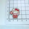Nuevos dijes acrílicos estilo coreano plateado brillante de gato para fundas de teléfono DIY, decoraciones de zapatos, imanes de nevera, pinzas para maquillaje y pegatinas de materiales