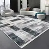 Tapete de Sofá para Sala de Estar Nórdica Mais Vendido, Tapete de Chão para Quarto de Casa, Listras de Veludo Cristal, Antiderrapante, Resistente a Manchas, Tapete de Área Grande