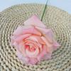 Cabeza de Rosa Grande Rizada tela de seda flor artificial fondo fotografía boda pared de flores camino plomo simulación Rosa Venta al por mayor