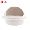 Gorra impermeable de PVC con ventilación redonda transpirable, protección contra lluvia y agua, a prueba de polvo, a prueba de insectos, ventilación de escape, tubo de PVC, a prueba de viento