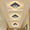 Luz LED de pasillo de cristal Luz de pasillo Luz de pasillo Luz de techo de balcón Luz de pasillo Foco de techo Luz de techo cambiante de 3 colores