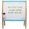 Pegatinas Magnéticas de Madera para la Educación Temprana de Niños, Tablero de Densidad Educativo con Letras de Colores y Números en Inglés, Imanes para Refrigerador para la Educación de Niños