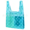 Sacola de Compras Dobrável Personalizada Tecido Floral Grande Quadrada Lateral Sacola Tote Ecológica para Armazenamento Logo Imprimível