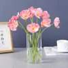 Flor de amapola de simulación personalizada adorno retro para sala de estar decoración de nicho de celebridad de internet pantalla de arreglo floral flor artificial al por mayor transfronterizo