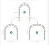 Suporte de Flores de Arco de Ferro para Rosas Trepadeiras, Clematis e Videiras; Estrutura de Suporte para Jardim Externo