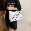 Bolsa de Ombro Nova Transfronteiriça Moda Casual Street Tendência Versátil Bolsa Transversal Grande Capacidade Leve Bolsa Tote para o Dia a Dia