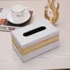 Caja de Pañuelos de Cuero Europeo para el Hogar Caja Creativa de Papel para Servilletas para Sala de Estar Hotel Caja de Pañuelos de Papel para Coche Linda Metabo