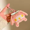 Colgante de Muñeco de Peluche de Dibujos Animados Sanrio Lindo Perro Cinnamon Llavero para Mochila Niñas Pequeños Regalos Accesorios Venta al por Mayor