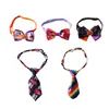 Coleira de Halloween para animais de estimação com gravata borboleta, estampas de abóbora, fantasma e caveira, coleira decorativa para gato e cachorro atacado