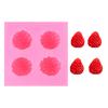 Série Frutas Laranja Morango Mirtilo Framboesa Formato Molde de Silicone Fondant Chocolate Decoração de Bolo