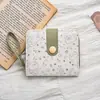 Billetera Casual Japonesa de Gatito para Mujer, Corta, Delgada, Compacta, Apilada, Billetera de Estudiante, Novedad 2025, Linda, de Nicho, Billetera para Monedas